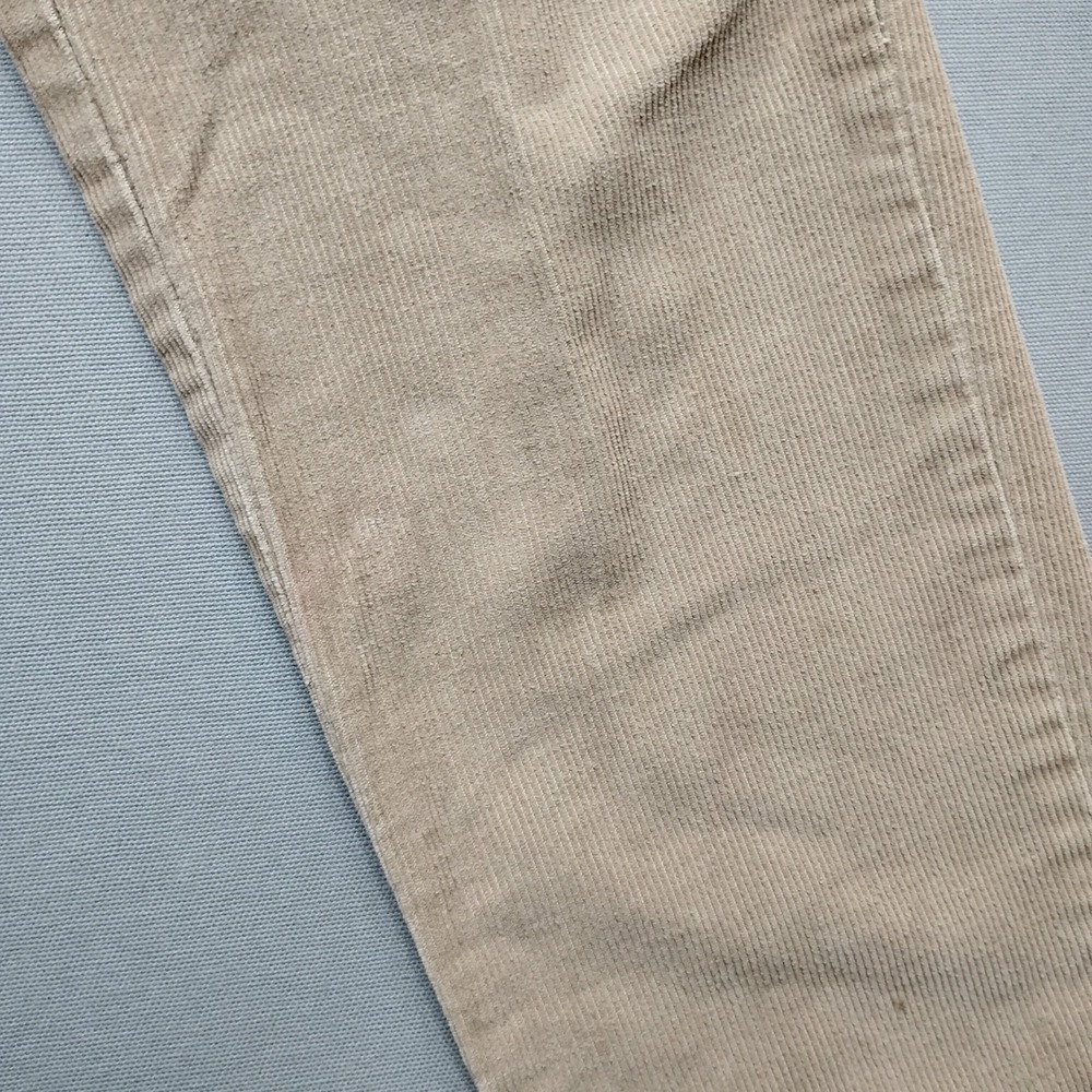 Vintage Levis 910 Tan Corduroy Pants 90s Made in USA Straight Leg Beige 3 JR M - Picture 9 of 11